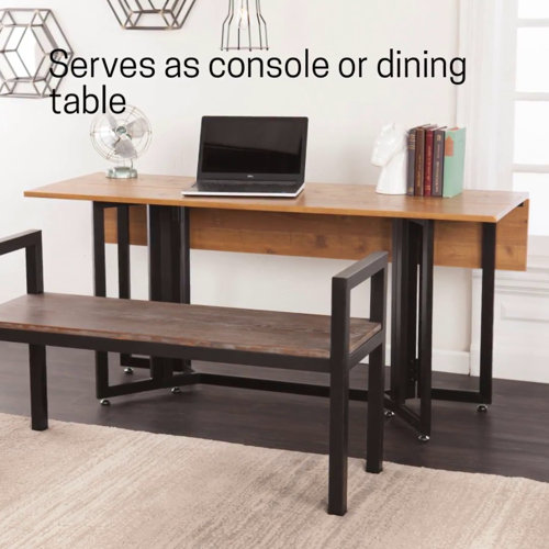 Latitude Run® Adams Drop Leaf Trestle Dining Table & Reviews Wayfair
